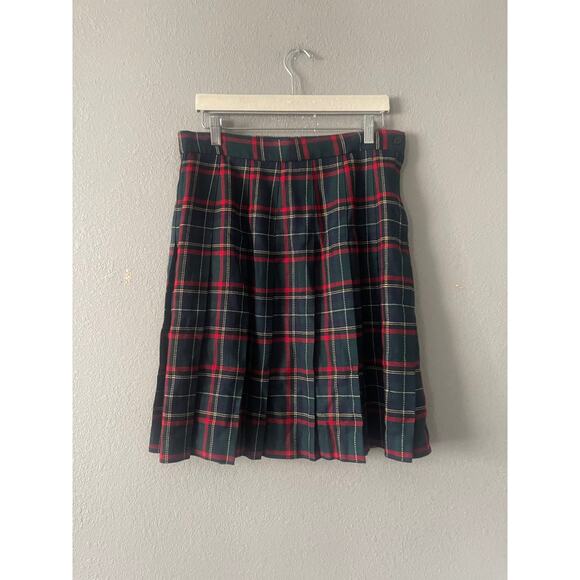 Vintage Talbots‎ Wool Plaid Skirt - Picture 1 of 4